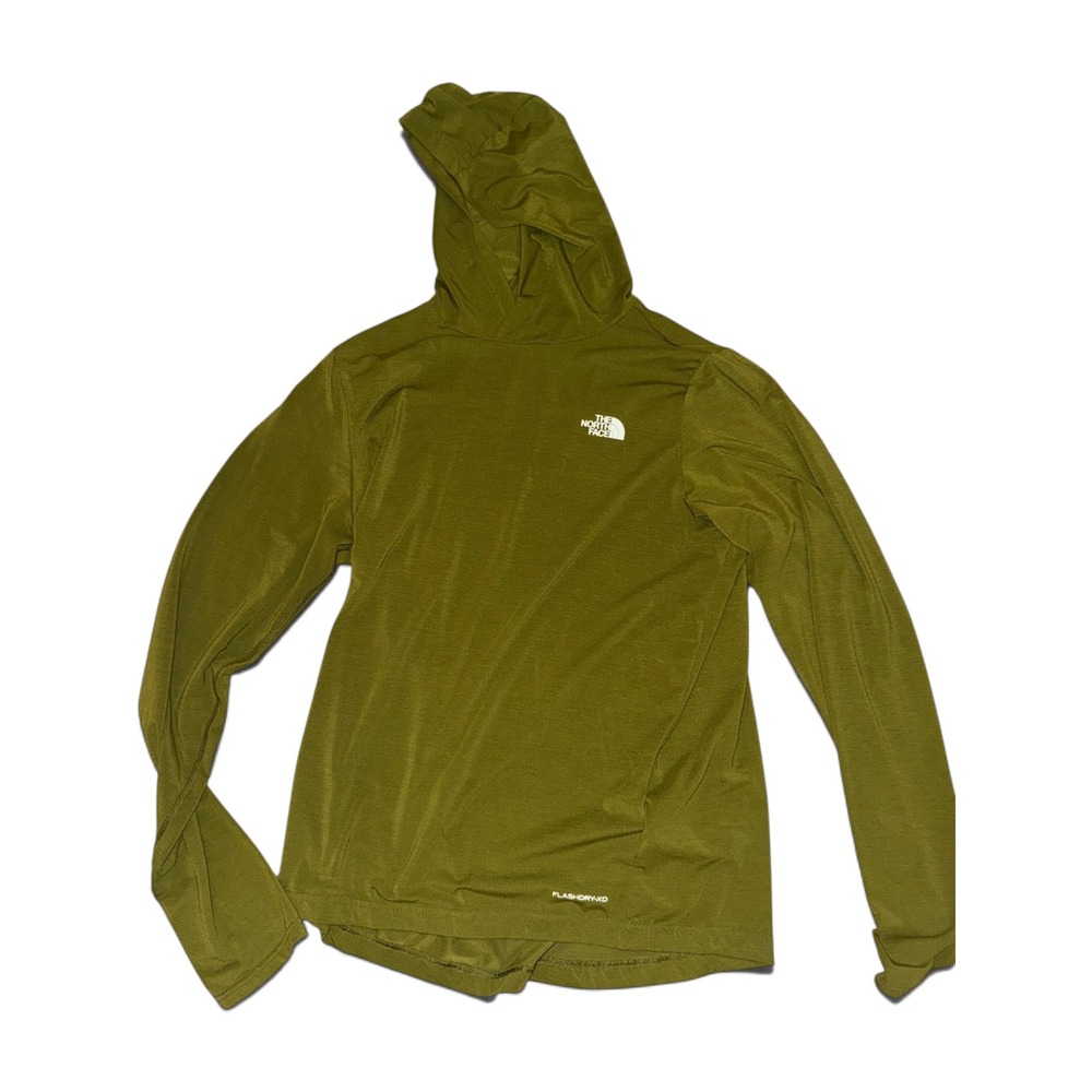 The North Face Mens FlashDry-XD Long Sleeve Hoodie Olive Green Size M